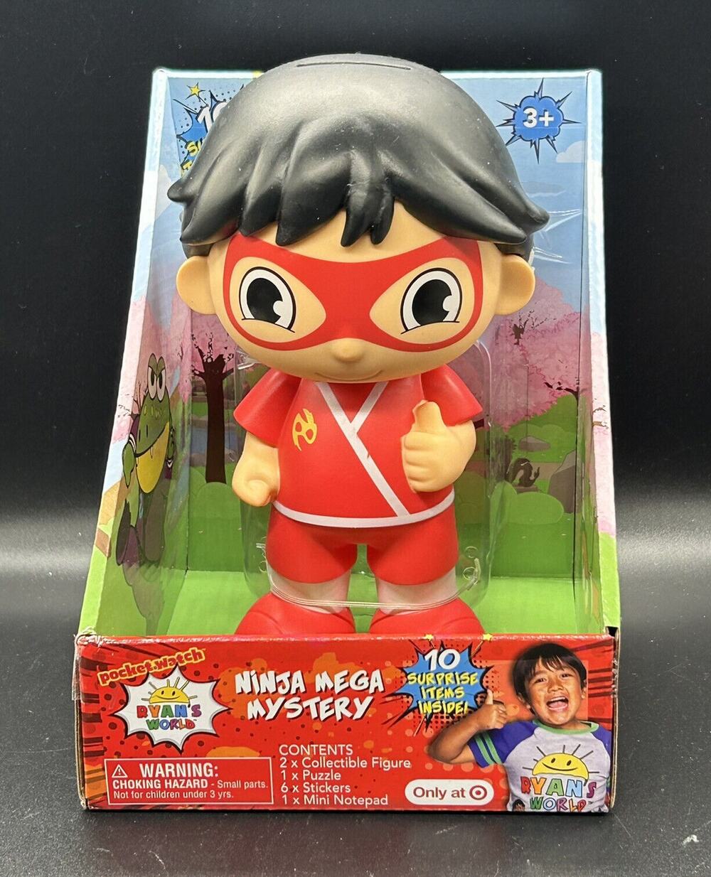 Ryan World Ninja Mega Mystery Figure 10 Surprises Coin Bank Kids Toy NEW